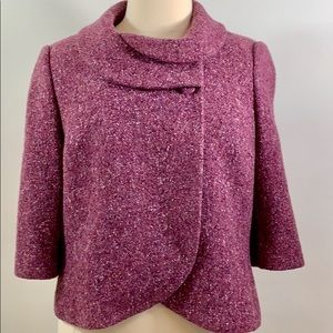 Women's Purple Wool Blend Jacket sz 18